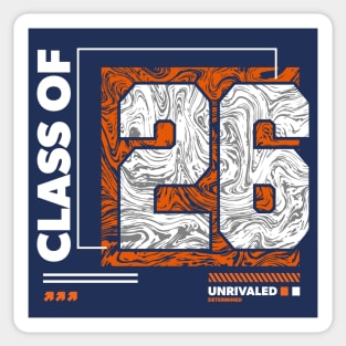 Class of 2026 Urban Streetwear // Graduation Class of '26 Orange Sticker